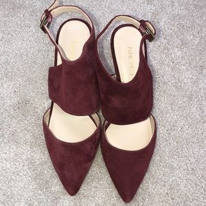 Nine West burgundy shoes.